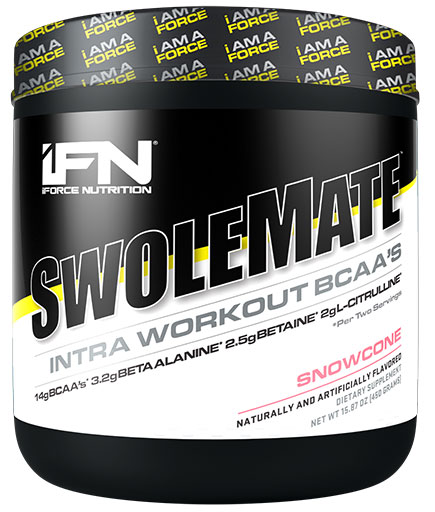 SwoleMate BCAA By iForce Nutrition, Snow Cone, 30 Servings