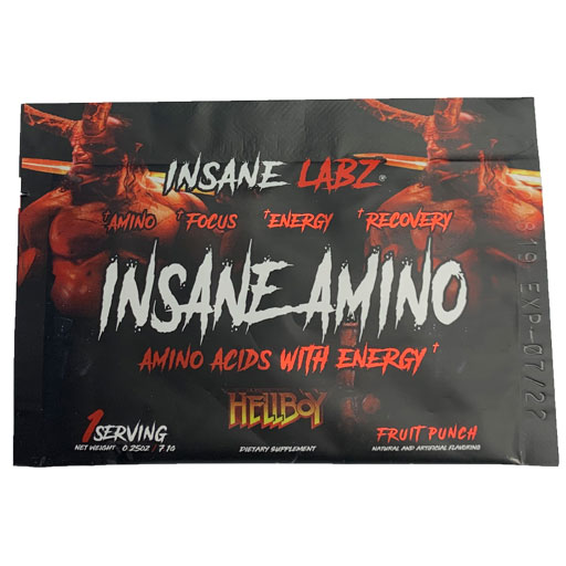Insane Amino Hellboy - Fruit Punch - Sample