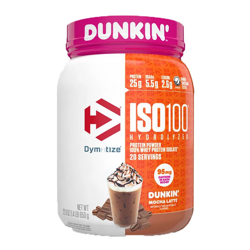 Iso 100 - Dunkin Mocha Latte - 20 Servings w/ Caffeine