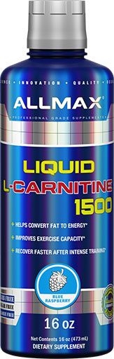 L-Carnitine Liquid - Blue Raspberry - 16 oz