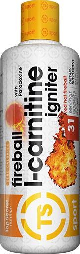 Fireball L-Carnitine By Top Secret Nutrition, Red Hot Fireball, 16 oz