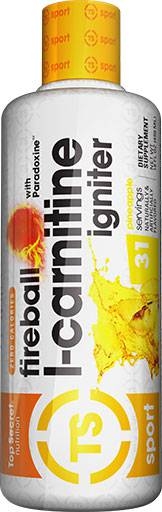 Fireball L-Carnitine By Top Secret Nutrition, Pineapple, 16 oz