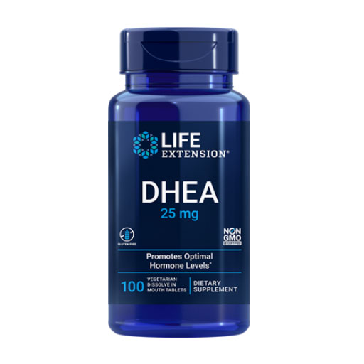 Life Extension DHEA - 25 mg - 100 Dissolve in Mouth Tabs