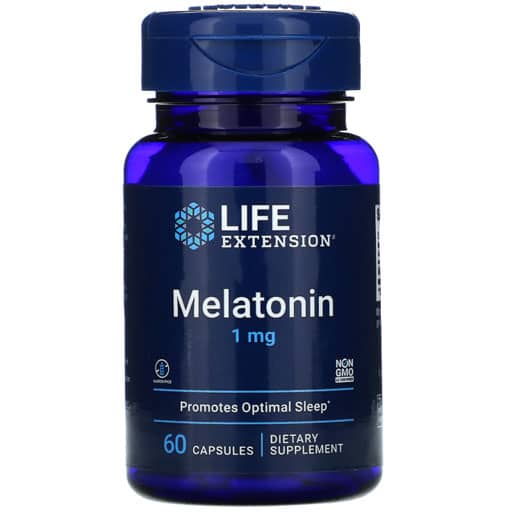 Life Extension Melatonin - 1 mg - 60 Capsules