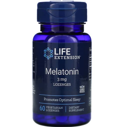 Life Extension Melatonin - 3 mg - 60 Veg Lozenges