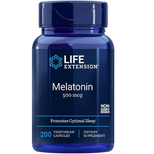 Life Extension Melatonin - 500 mcg - 200 VCaps