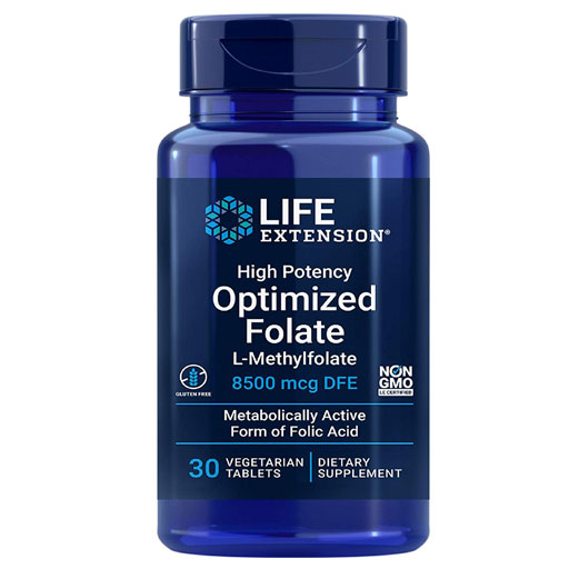Life Extension Optimized Folate - 8500 mcg - 30 Vtabs