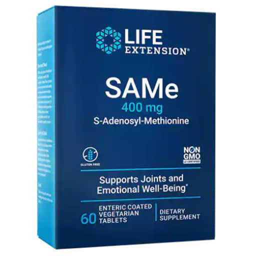 Life Extension SAMe - 400 mg - 60 Veg Tablets