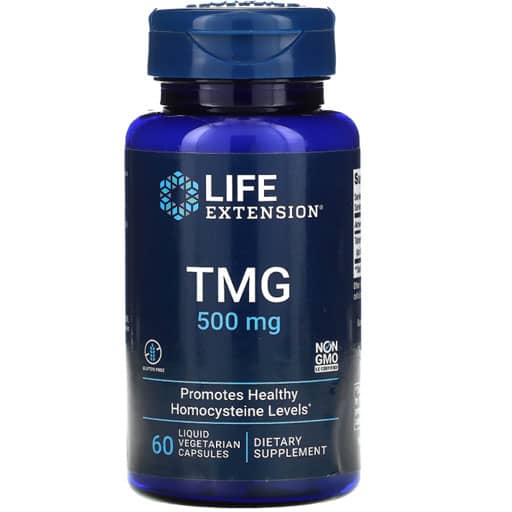 Life Extension TMG - 500 mg - 60 Liquid Veg Capsules