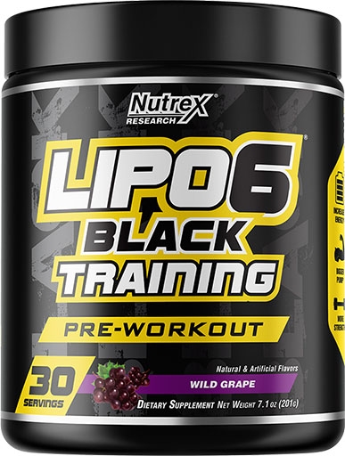 Lipo 6 Black Training Pre Workout - Wild Grape - 30 Servings