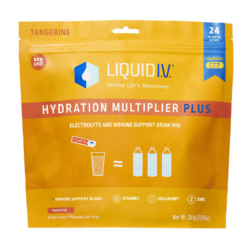 Liquid IV Hydration Multiplier Plus Immune - Tangerine - 24 Packets