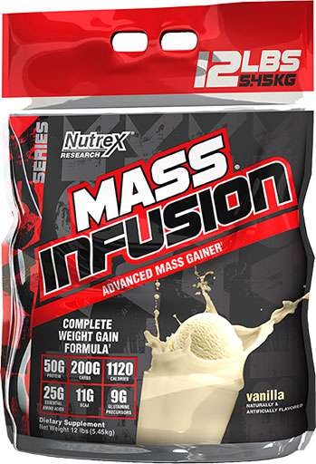Mass Infusion By Nutrex, Vanilla, 12lb
