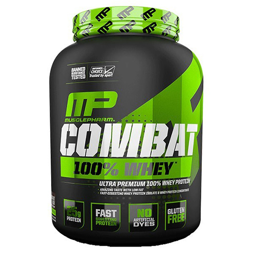 Combat Whey Protein By MusclePharm, Chocolate Milk, 5LB 