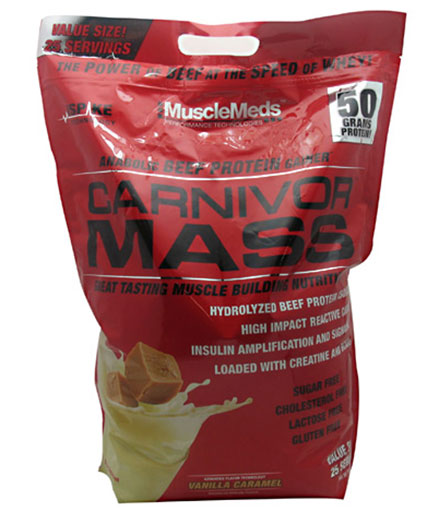 Carnivor Mass By MuscleMeds, Vanilla Caramel 10lb