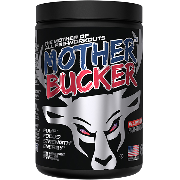 Mother Bucker Pre Workout - Rocket Pop (Blue Raz/Lime/Cherry) - 20 Servings