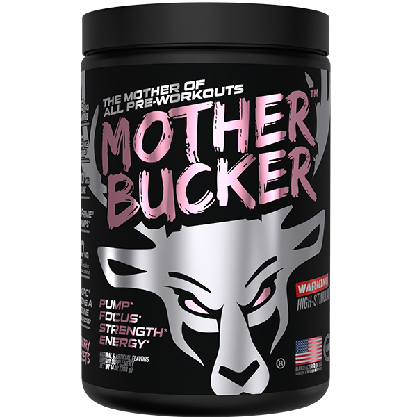 Mother Bucker Pre Workout - Strawberry Super Sets (Sour Strawberry Belts) - 20 Servings
