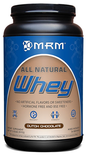 All Natural Whey, By MRM, Dutch Chocolate, 2.02lb