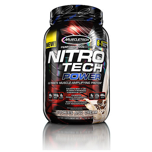 Nitro Tech Power, By MuscleTech, Cookies and Cream, 2lb