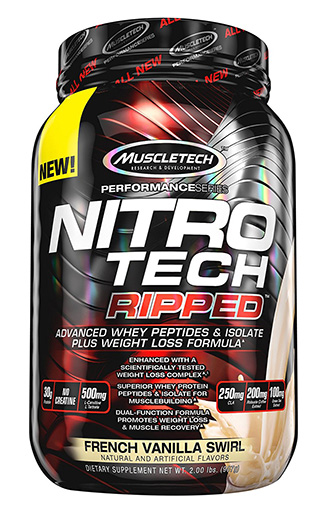 Nitro Tech Ripped, By MuscleTech, Vanilla, 2lb