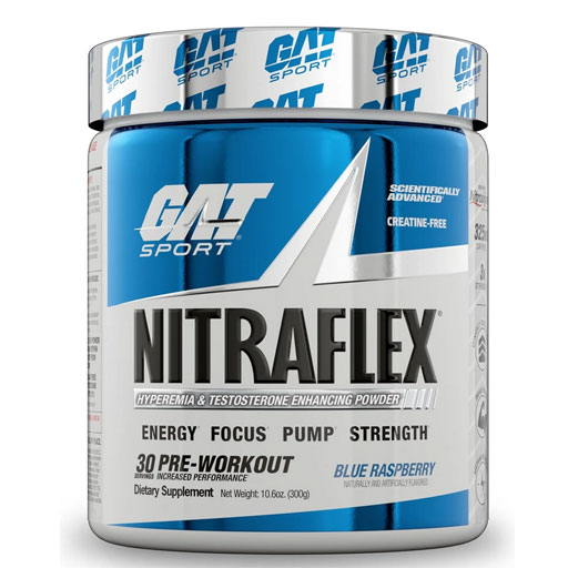 GAT Nitraflex w/ Nitrosigine - Blue Raspberry - 30 Servings