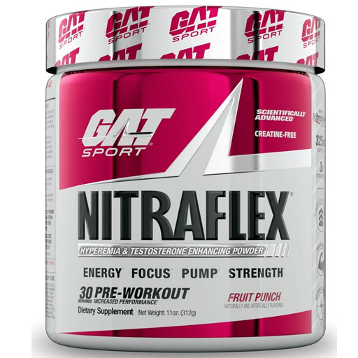 GAT Nitraflex w/ Nitrosigine - Fruit Punch - 30 Servings