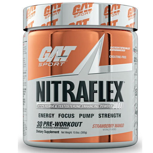 GAT Nitraflex w/ Nitrosigine - Strawberry Mango - 30 Servings