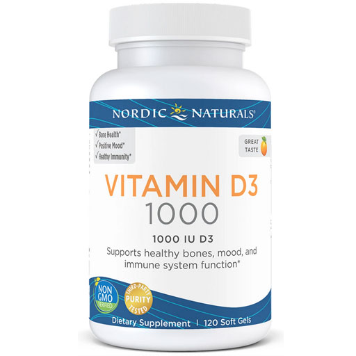 Nordic Naturals Vitamin D3 - 1000 mg - 120 Softgels