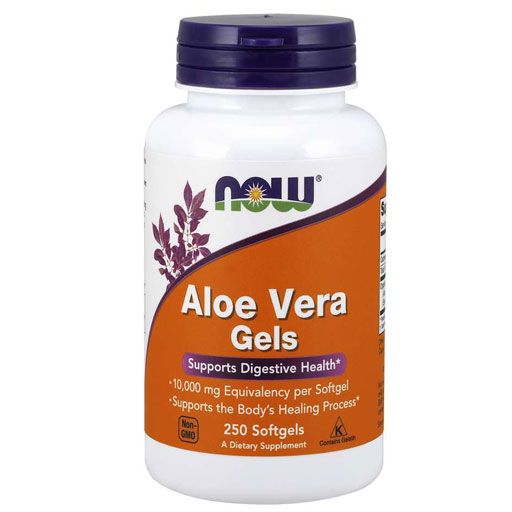 NOW Aloe Vera Gels - 10,000mg - 250 Softgels