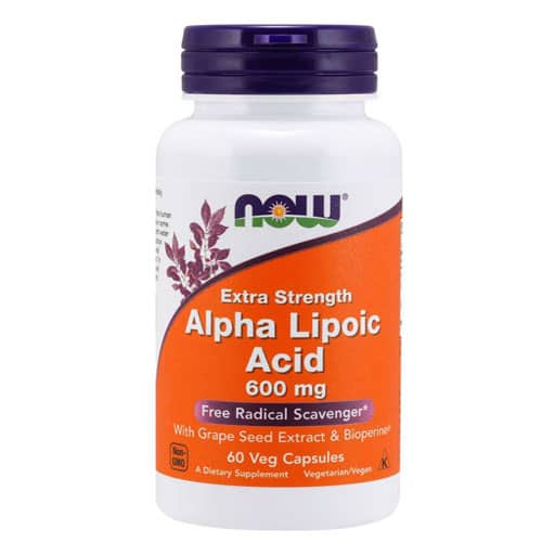 NOW Alpha Lipoic Acid - 600 mg - 60 Veg Caps