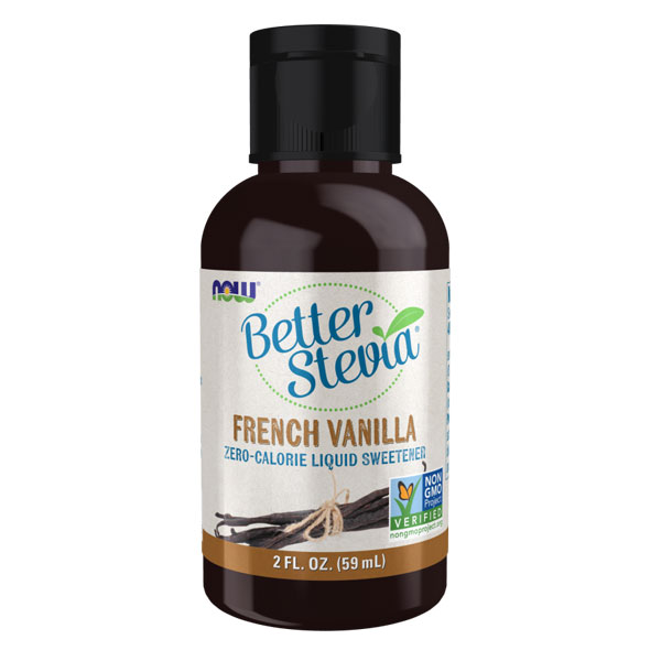 NOW BetterStevia Liquid - French Vanilla - 2 fl oz