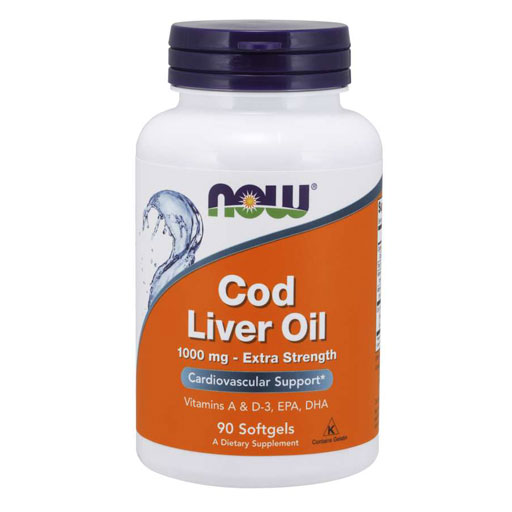 NOW Cod Liver Oil - 1000 mg - 90 Softgels