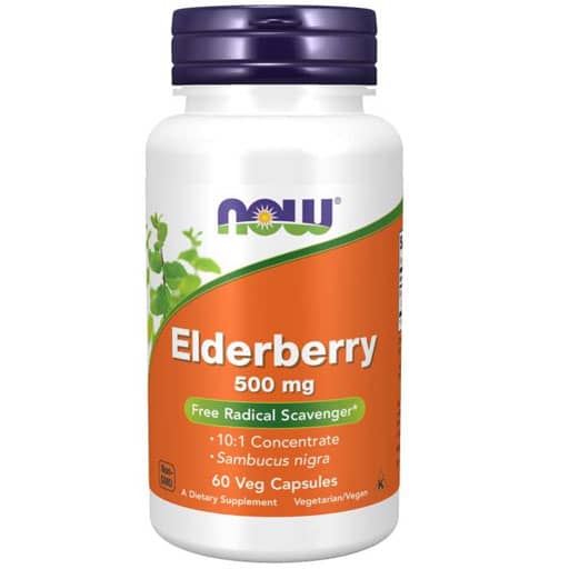 NOW Elderberry - 500 mg - 60 Veg Capsules