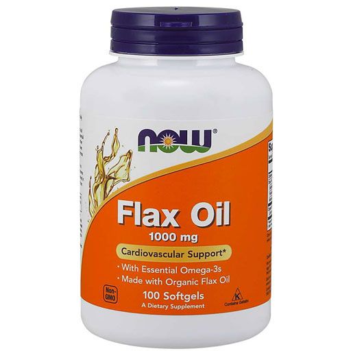 NOW Flax Oil - 1000 mg - 100 Softgels