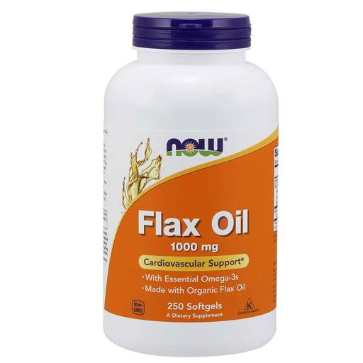NOW Flax Oil - 1000 mg - 250 Softgels