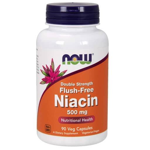 NOW, Flush-Free, Niacin, 500 mg, 90 Veg caps