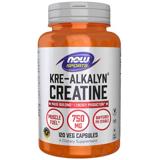 NOW Kre Alkalyn Creatine - 750 mg - 120 Veg Caps
