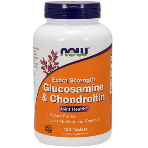 NOW Glucosamine and Chondroitin - Extra Strength - 120 Tablets