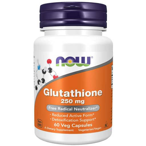 NOW Sports, Glutathione, 250 mg, 60 Vcaps