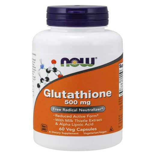 NOW Sports, Glutathione, 500 mg, 60 Vcaps