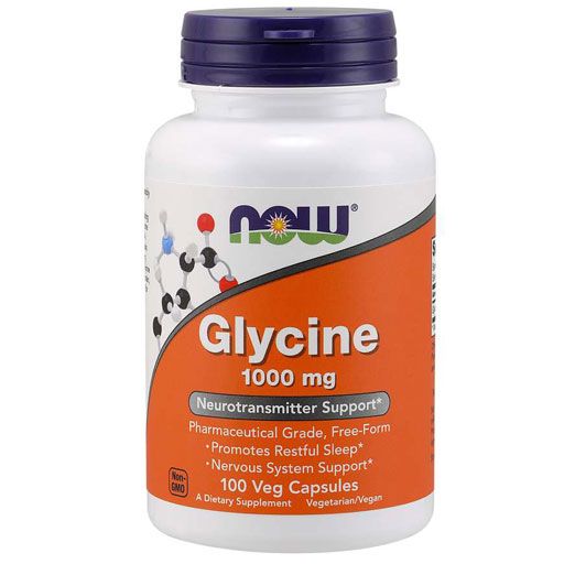 NOW Glycine - 1000 mg - 100 Veg Caps