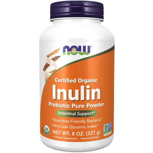 NOW Inulin - Prebiotic Pure Powder - 8 oz