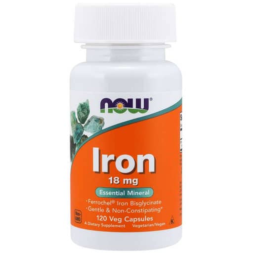 NOW Iron - 18 mg - 120 Veg Capsules