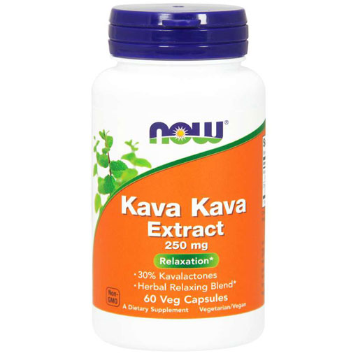 NOW Kava Kava, 250 mg, 60 Veg Caps