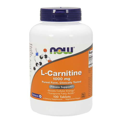 NOW L-Carnitine, 1000 mg, 100 Tabs