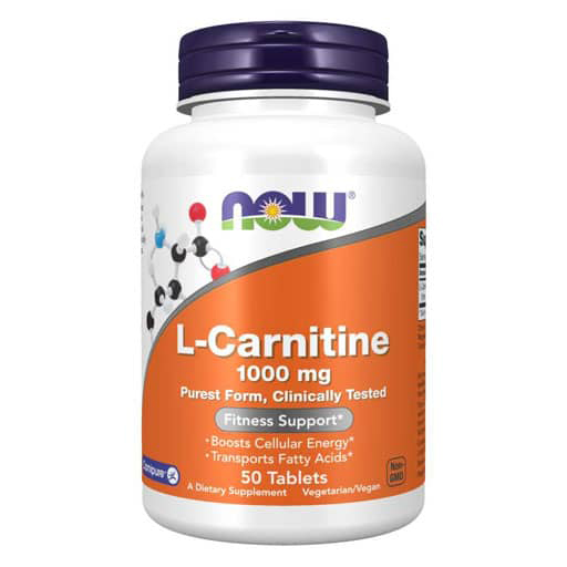 NOW L-Carnitine, 1000 mg,  50 Tabs