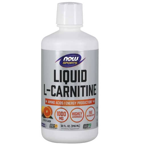 NOW L-Carnitine Liquid, 1000 mg, Citrus, 32 oz.