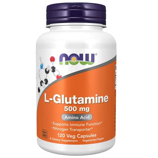 NOW L-Glutamine, 500 mg, 120 Veg Caps