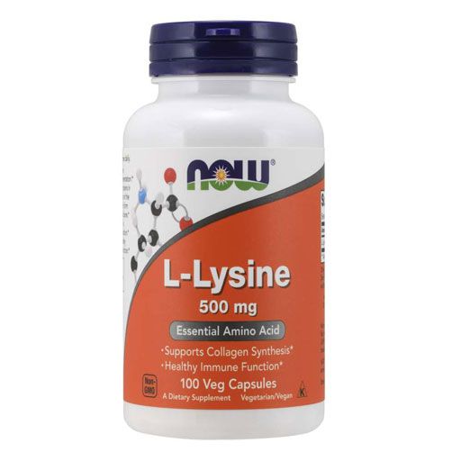 NOW L-Lysine - 500 mg - 100 Veg Caps
