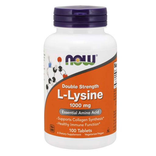 NOW L-Lysine - 1,000 mg - 100 Tabs
