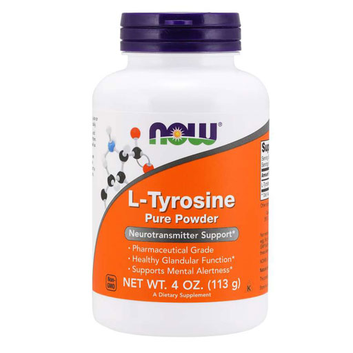 NOW L-Tyrosine, Pure Powder, 4 oz